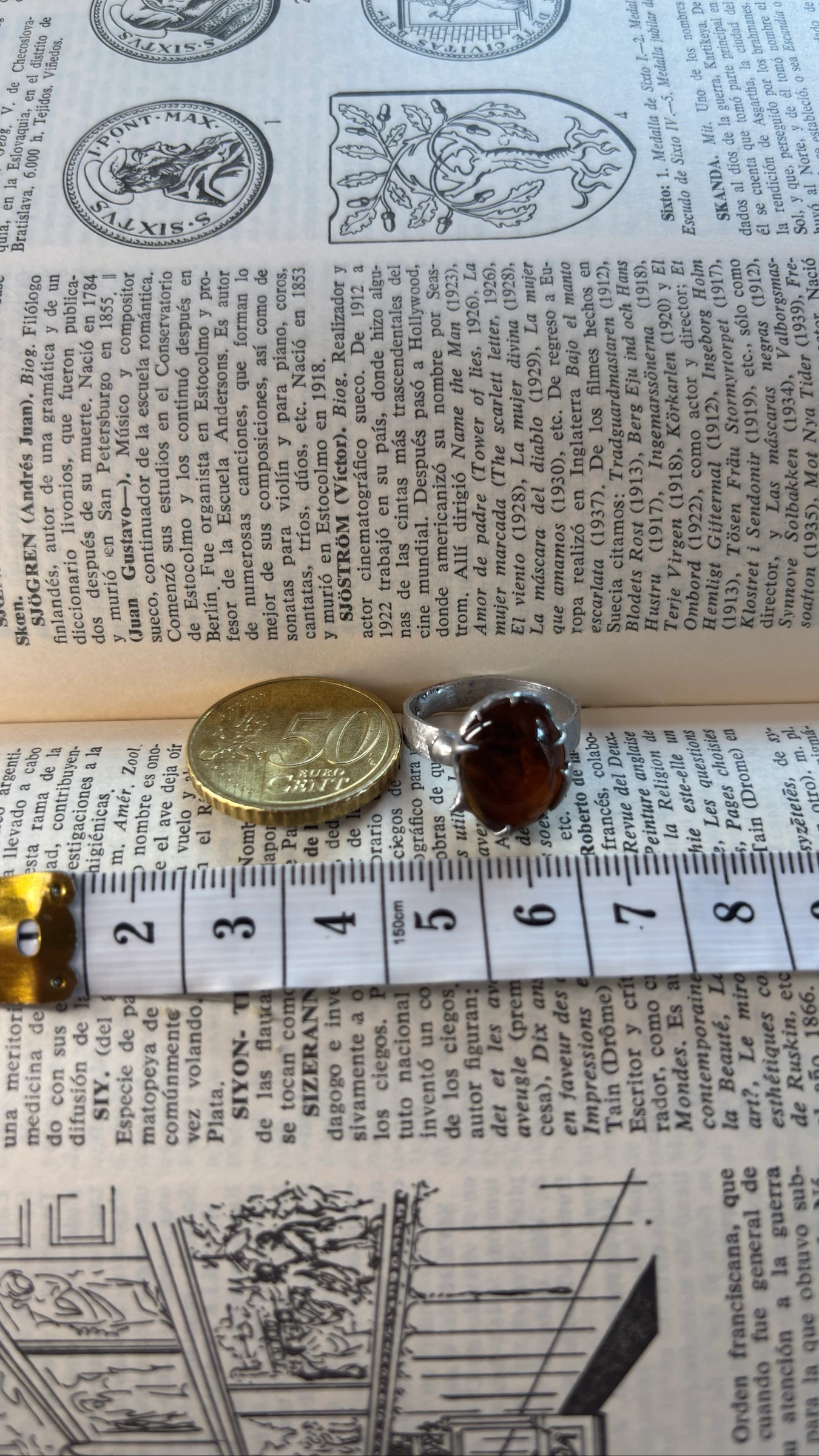 Anel de cobre e vidro fundido – photo 13